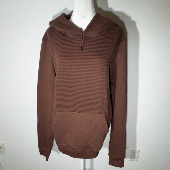 NWT London Peter Werth Brown Pullover Hooded Sweatshirt - Small and Medium - Picture 1 of 9